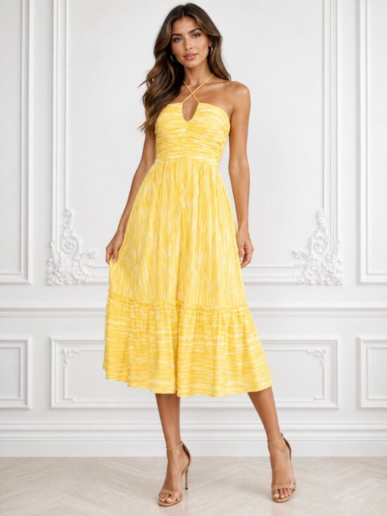 Dresses & Skirts - Medium Yellow Brunch Dress